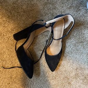 Black Velvet Heels